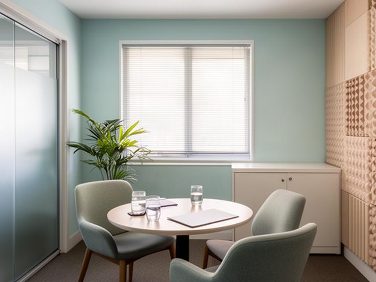 Quiet consultation room prepared for a confidential HR discussion in regional Queensland