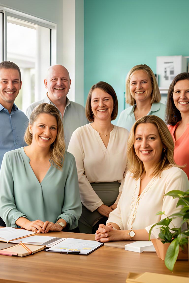 HR consultants smiling together inside the B&L Culture office in Ingham, Queensland